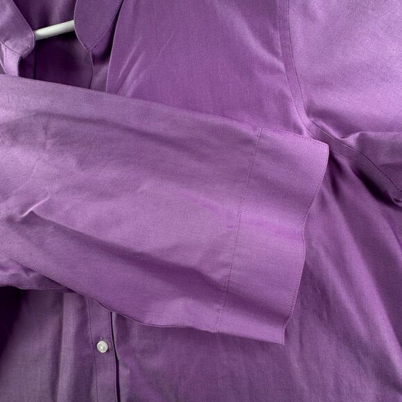 Orvis Women’s Purple Button Up Shirt 1/2 Sleeve Size 18 Cotton Wrinkle Free - Picture 9 of 10